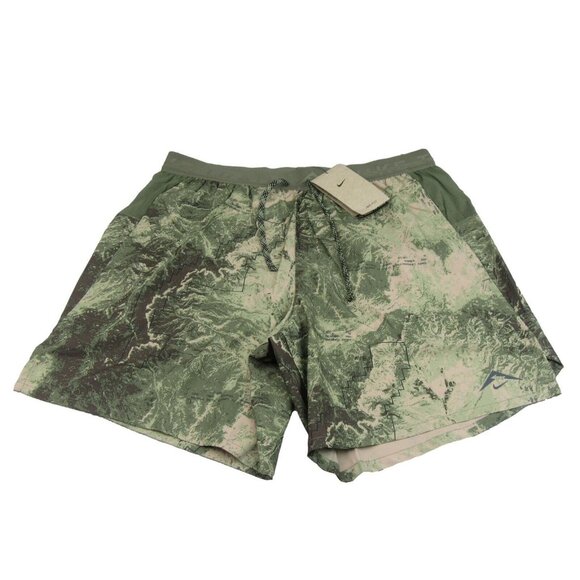 Nike Stride 7" Trail Running Shorts Mens Size Medium Olive Green NEW - Picture 1 of 14